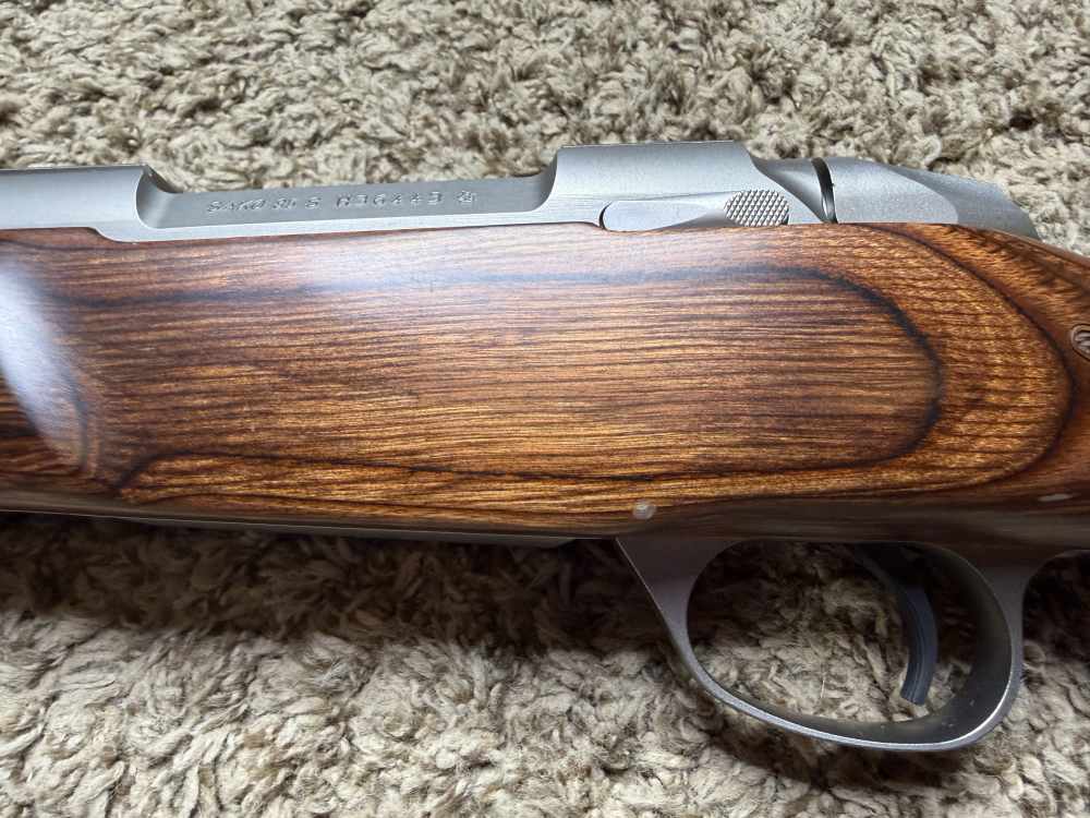 Like new Sako 85 s varmint 22-250 stainless, fluted laminated NICE! Trades!-img-7