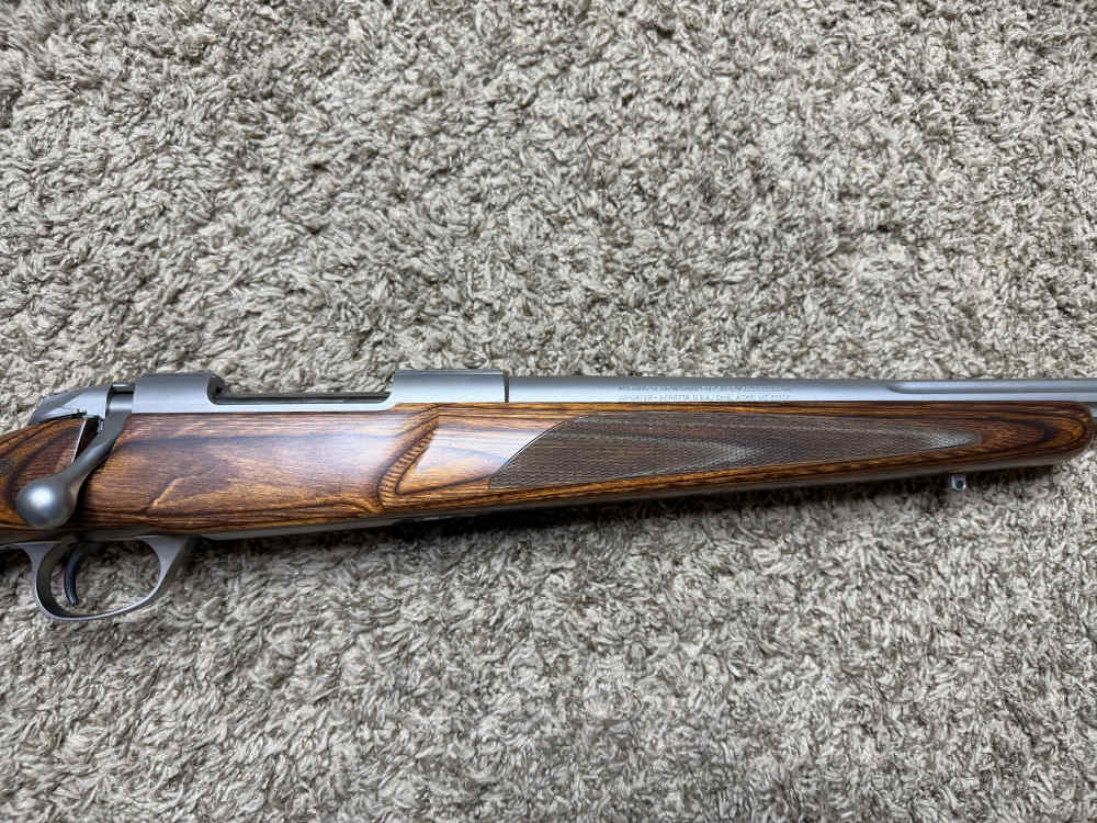 Like new Sako 85 s varmint 22-250 stainless, fluted laminated NICE! Trades!-img-2