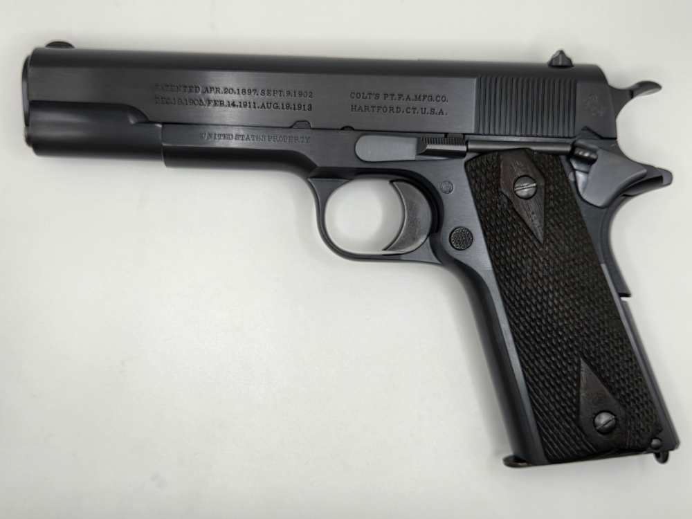 WW1 1917 Colt M1911 Military issued US Property High Condition with Letters-img-1