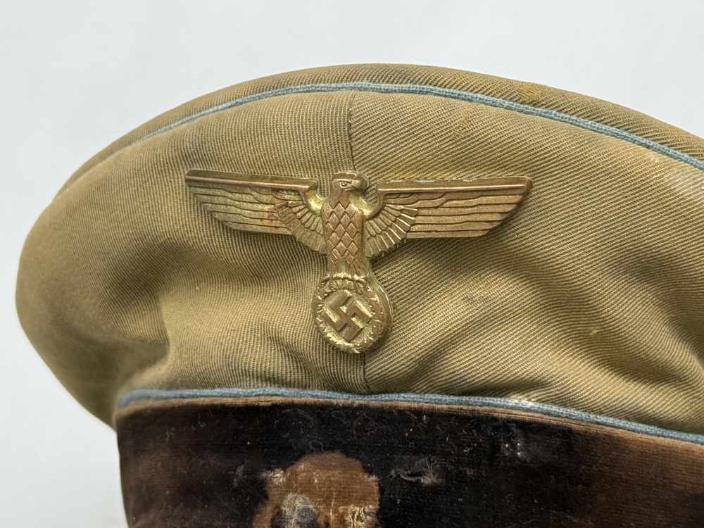 WW2 German NSDAP Political Orts Level Crusher Visor WWII sa ss uniform RZM -img-12