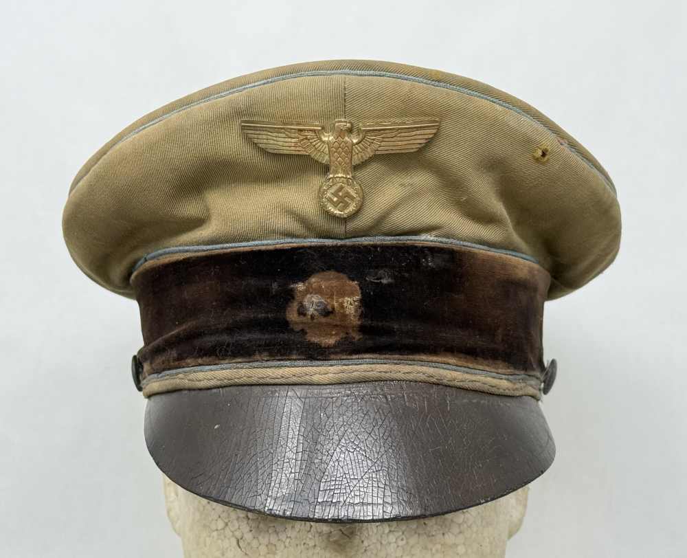 WW2 German NSDAP Political Orts Level Crusher Visor WWII sa ss uniform RZM -img-1