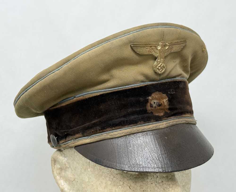 WW2 German NSDAP Political Orts Level Crusher Visor WWII sa ss uniform RZM -img-4