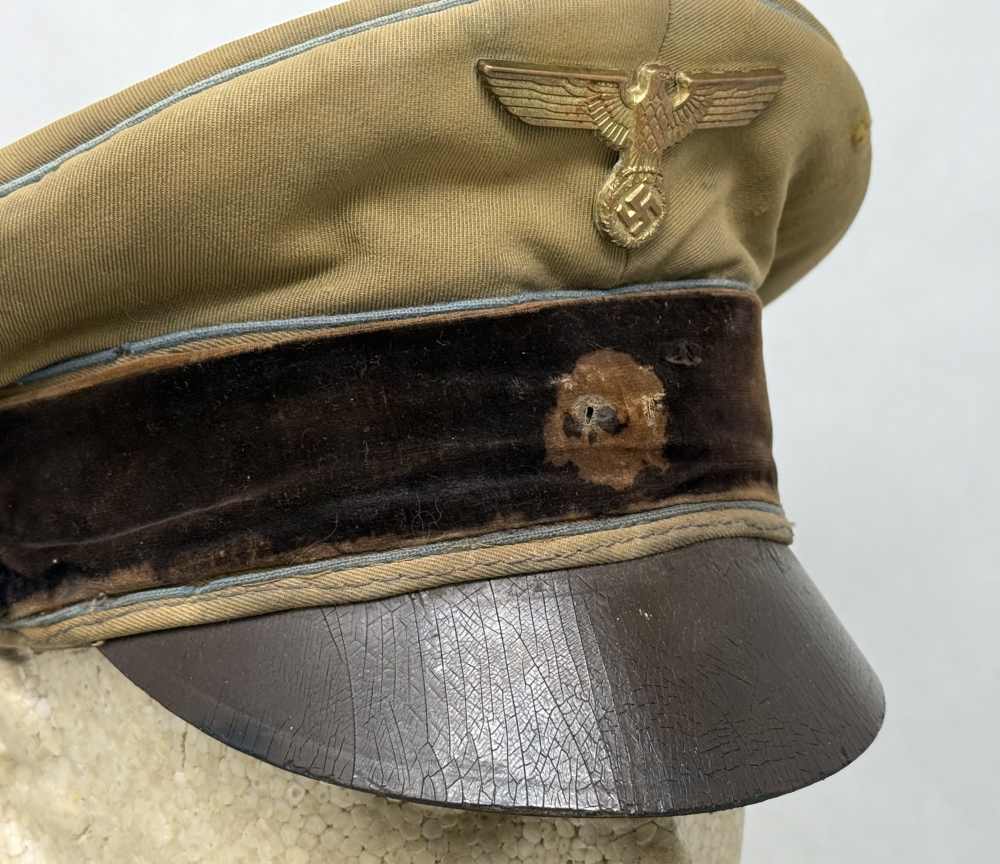 WW2 German NSDAP Political Orts Level Crusher Visor WWII sa ss uniform RZM -img-5
