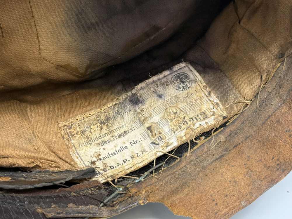 WW2 German NSDAP Political Orts Level Crusher Visor WWII sa ss uniform RZM -img-18