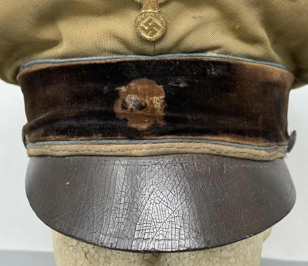 WW2 German NSDAP Political Orts Level Crusher Visor WWII sa ss uniform RZM -img-3