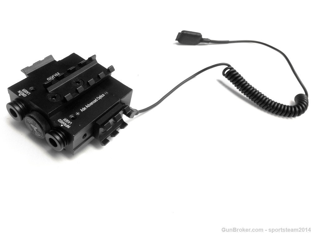 ADE HG05 Infrared+Green Dual Laser +Rails with Built in Picatinny Mount-img-1