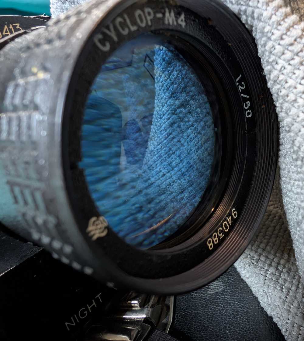 WORKING Soviet Russia Rostov Cyclop NS2 Night Vision w/ Case 9V 50mm f/1.2-img-10