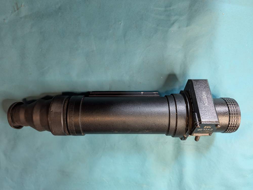 WORKING Soviet Russia Rostov Cyclop NS2 Night Vision w/ Case 9V 50mm f/1.2-img-8