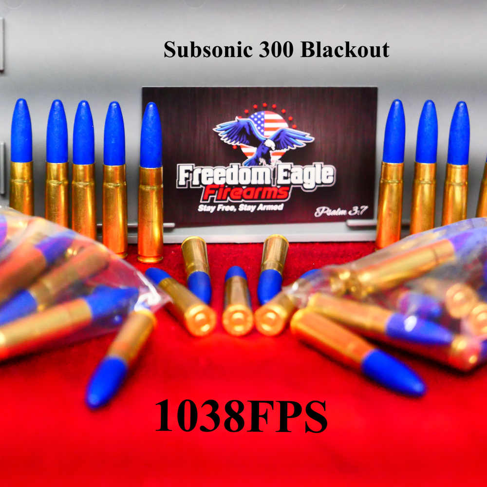 200rds .300 Blackout Subsonic 220gr Blue Bullets | Freedom Eagle-img-0