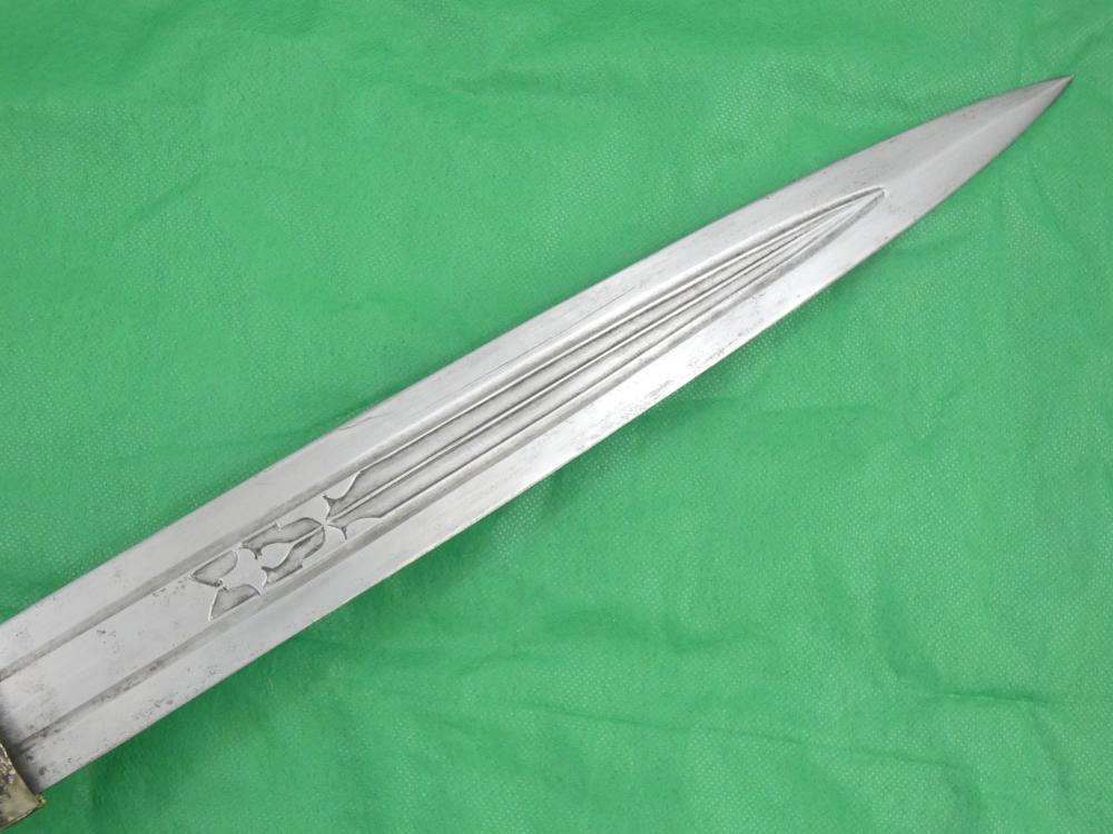 ANTIQUE TURKISH OTTOMAN KINDJAL DAGGER SILVER CORALS 18th Century Sword -img-13