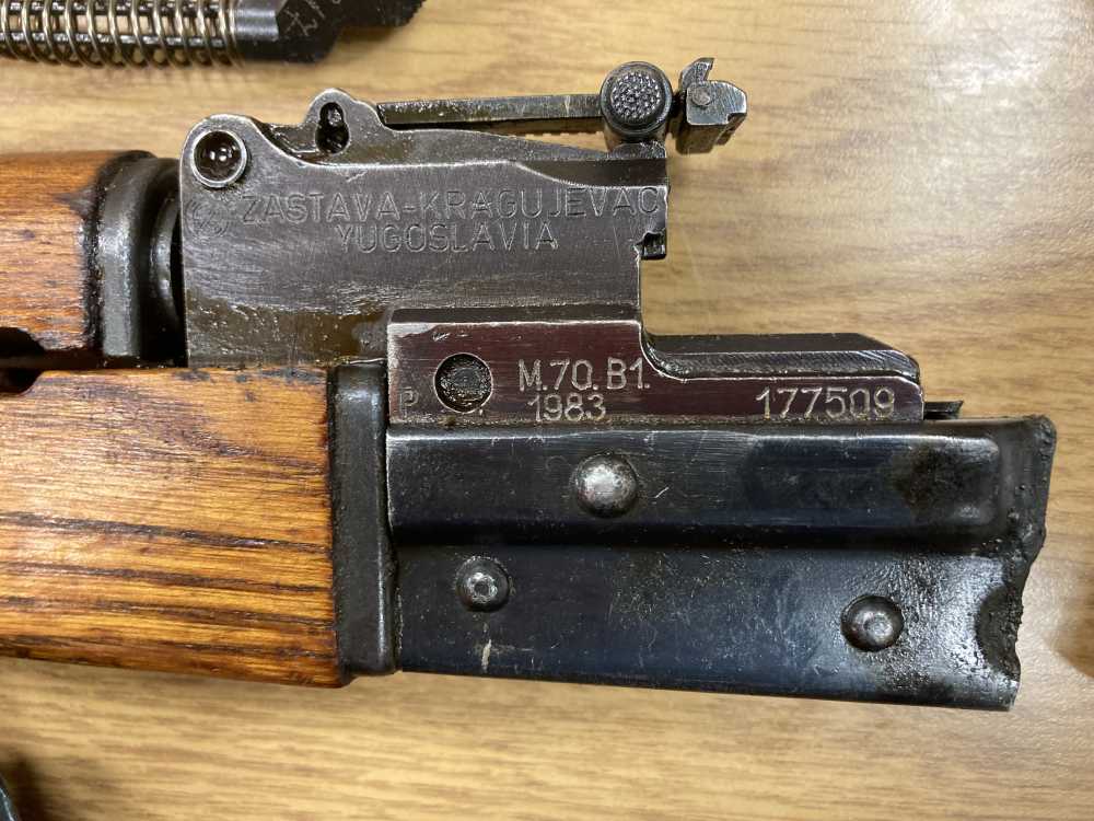 ZASTAVA M70 B1 Parts Set w/Original Barrel 7.62x39 Full Wood Stock Box# 12-img-1