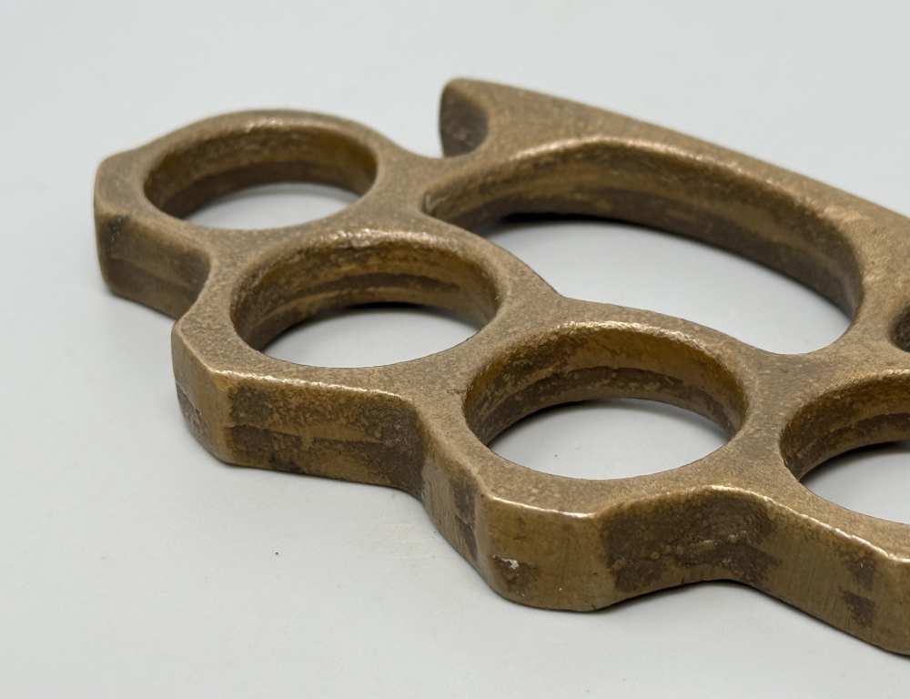 WW2 US Brass Knuckle Dusters WWII Vintage -img-10