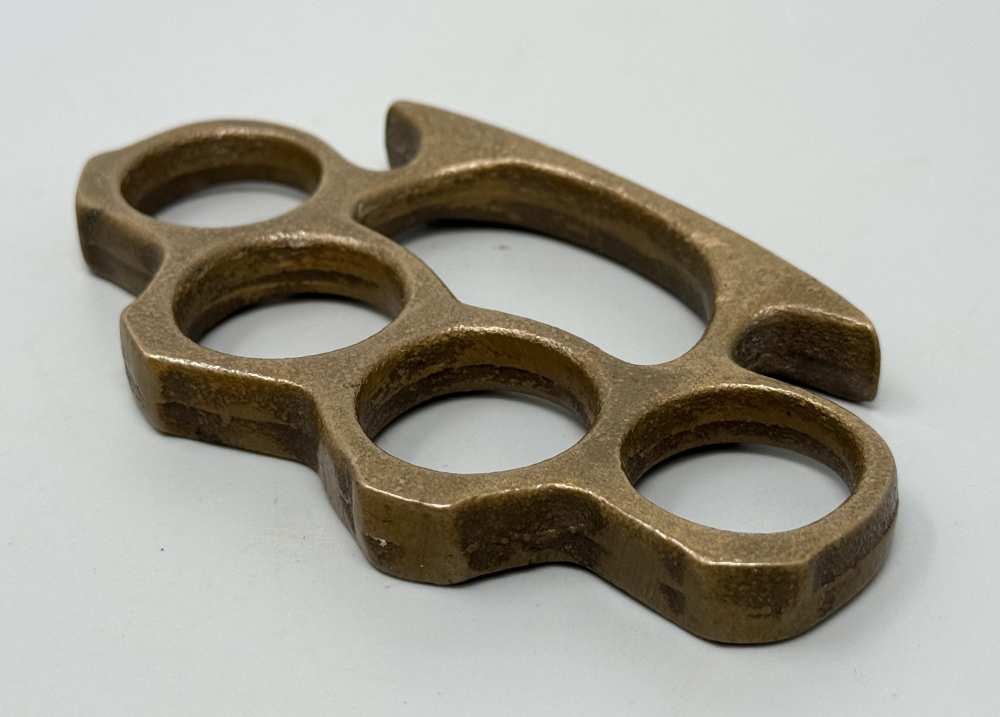 WW2 US Brass Knuckle Dusters WWII Vintage -img-9