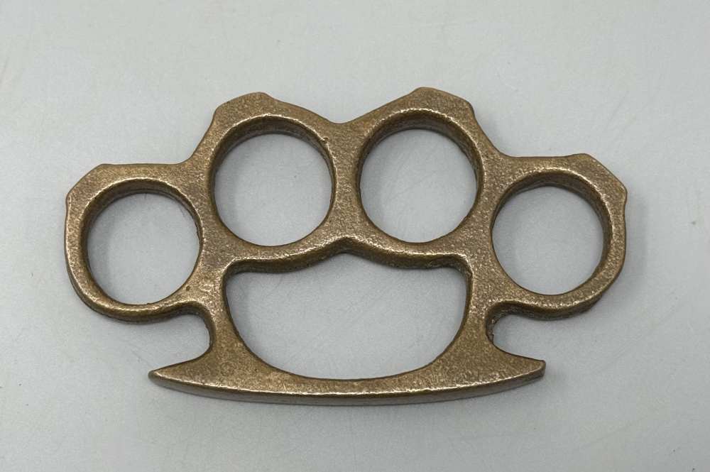 WW2 US Brass Knuckle Dusters WWII Vintage -img-12