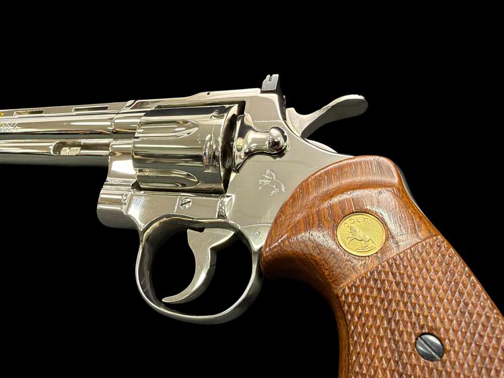 MOUTHWATERING, MUSEUM QUALITY, FACTORY NICKEL COLT PYTHON 8” OG BOX, PAPERS-img-37