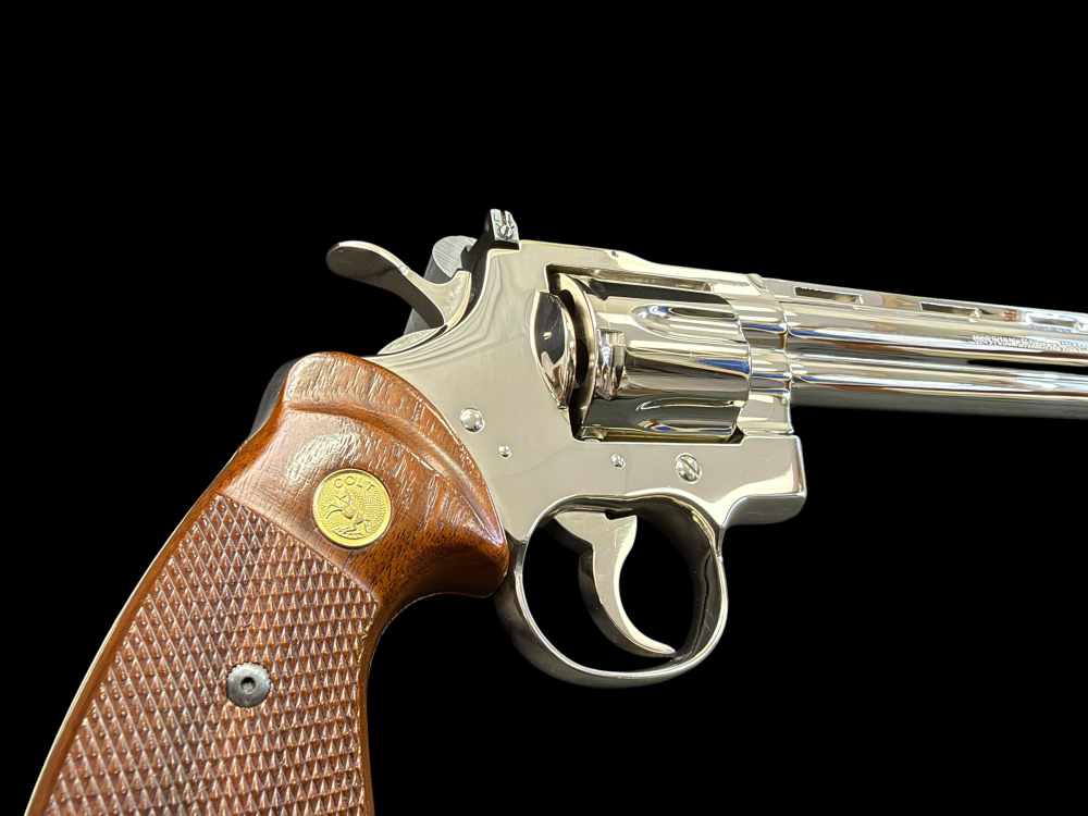 MOUTHWATERING, MUSEUM QUALITY, FACTORY NICKEL COLT PYTHON 8” OG BOX, PAPERS-img-88