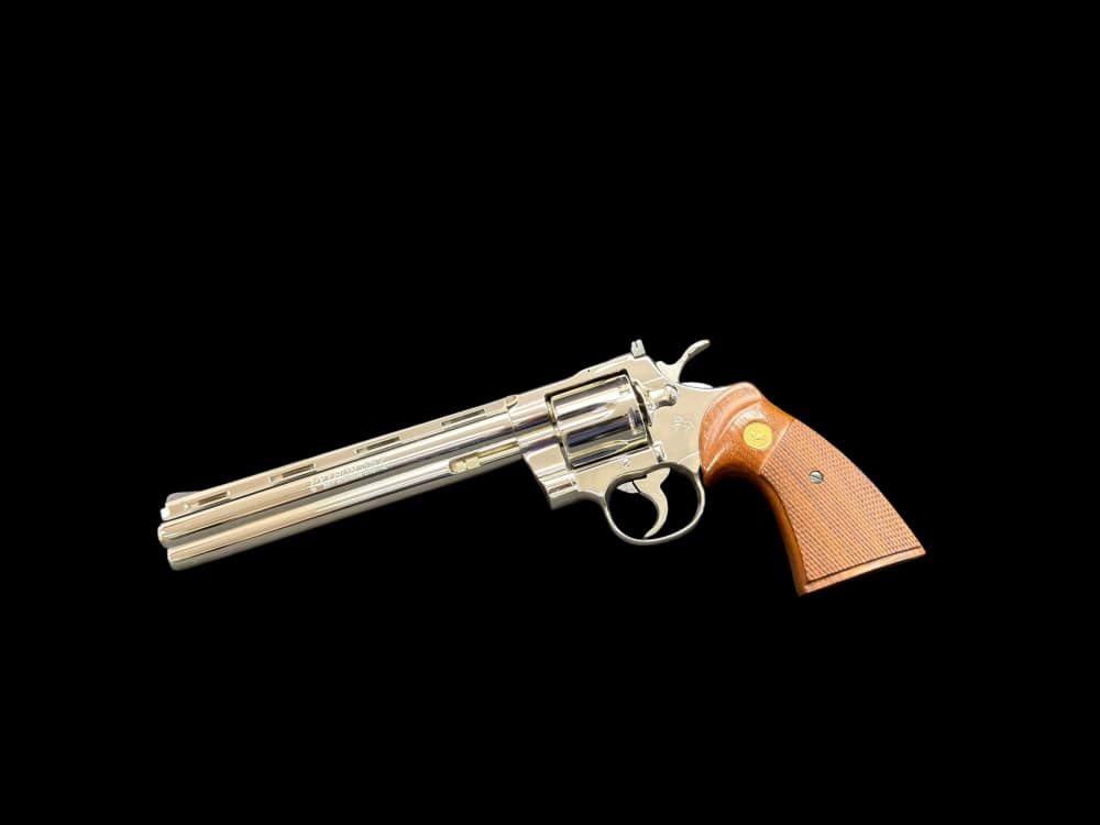 MOUTHWATERING, MUSEUM QUALITY, FACTORY NICKEL COLT PYTHON 8” OG BOX, PAPERS-img-15