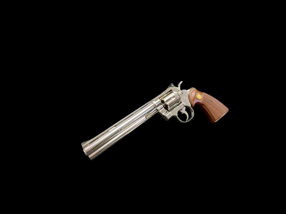MOUTHWATERING, MUSEUM QUALITY, FACTORY NICKEL COLT PYTHON 8” OG BOX, PAPERS-img-2