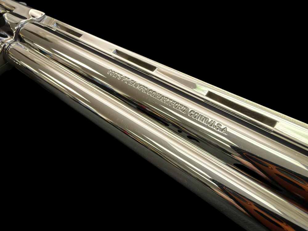 MOUTHWATERING, MUSEUM QUALITY, FACTORY NICKEL COLT PYTHON 8” OG BOX, PAPERS-img-75