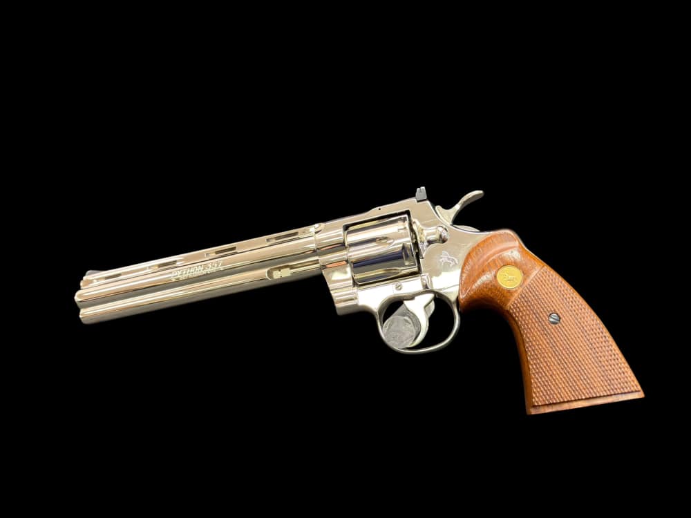 MOUTHWATERING, MUSEUM QUALITY, FACTORY NICKEL COLT PYTHON 8” OG BOX, PAPERS-img-13