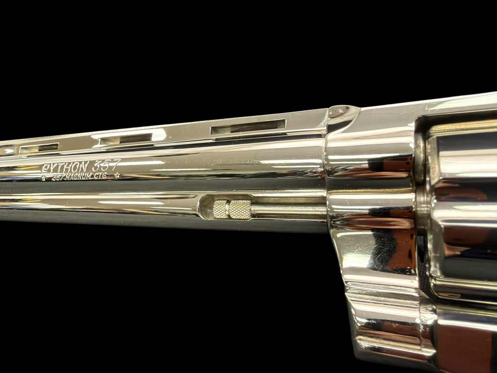 MOUTHWATERING, MUSEUM QUALITY, FACTORY NICKEL COLT PYTHON 8” OG BOX, PAPERS-img-42