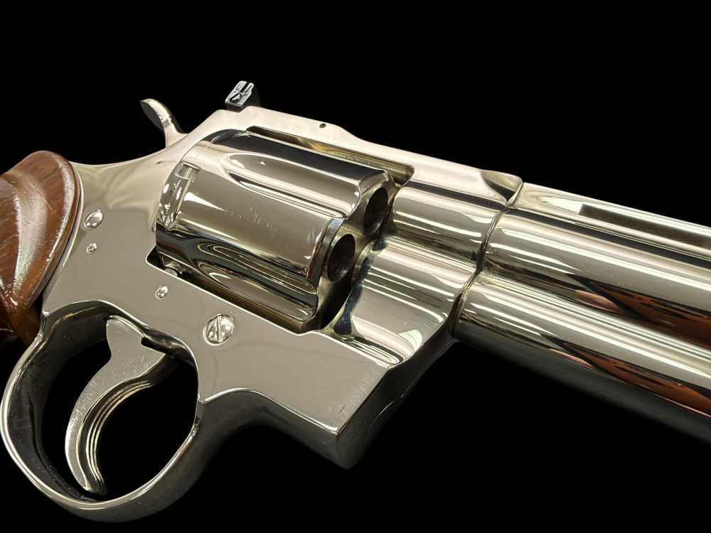 MOUTHWATERING, MUSEUM QUALITY, FACTORY NICKEL COLT PYTHON 8” OG BOX, PAPERS-img-80