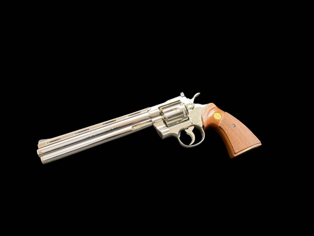 MOUTHWATERING, MUSEUM QUALITY, FACTORY NICKEL COLT PYTHON 8” OG BOX, PAPERS-img-16