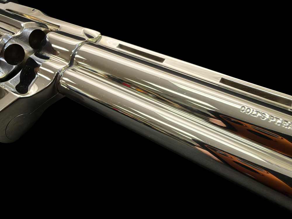 MOUTHWATERING, MUSEUM QUALITY, FACTORY NICKEL COLT PYTHON 8” OG BOX, PAPERS-img-78