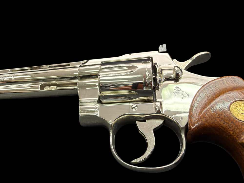 MOUTHWATERING, MUSEUM QUALITY, FACTORY NICKEL COLT PYTHON 8” OG BOX, PAPERS-img-39