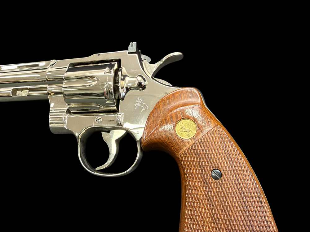 MOUTHWATERING, MUSEUM QUALITY, FACTORY NICKEL COLT PYTHON 8” OG BOX, PAPERS-img-36