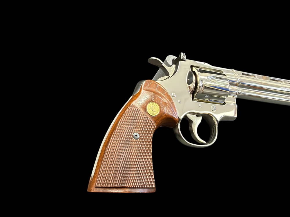 MOUTHWATERING, MUSEUM QUALITY, FACTORY NICKEL COLT PYTHON 8” OG BOX, PAPERS-img-87