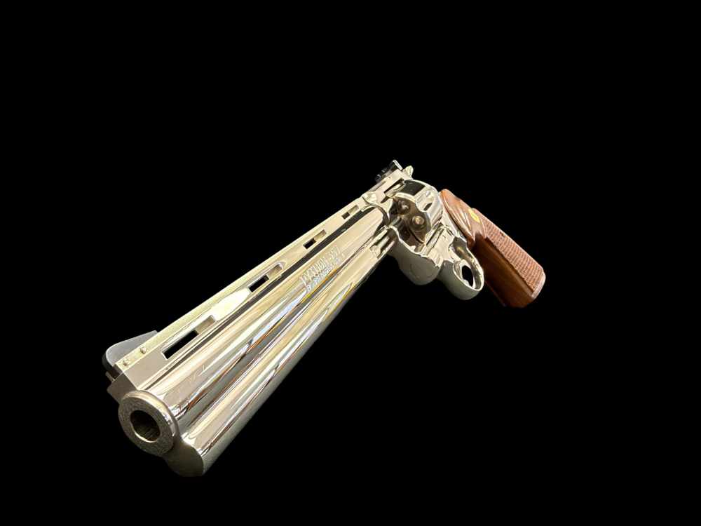 MOUTHWATERING, MUSEUM QUALITY, FACTORY NICKEL COLT PYTHON 8” OG BOX, PAPERS-img-10