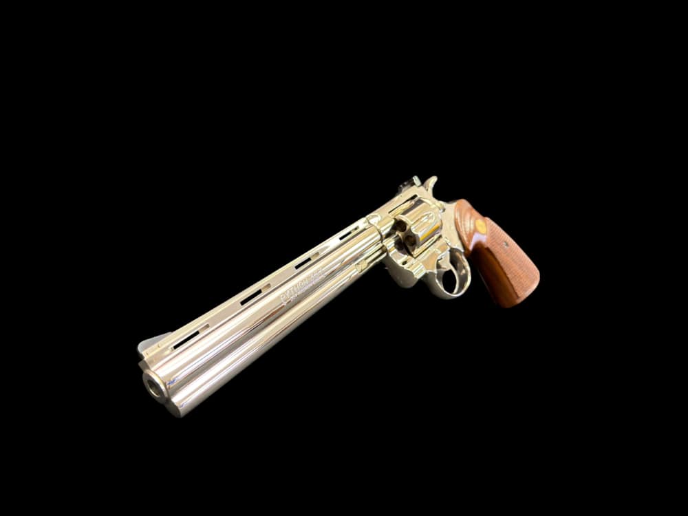 MOUTHWATERING, MUSEUM QUALITY, FACTORY NICKEL COLT PYTHON 8” OG BOX, PAPERS-img-7