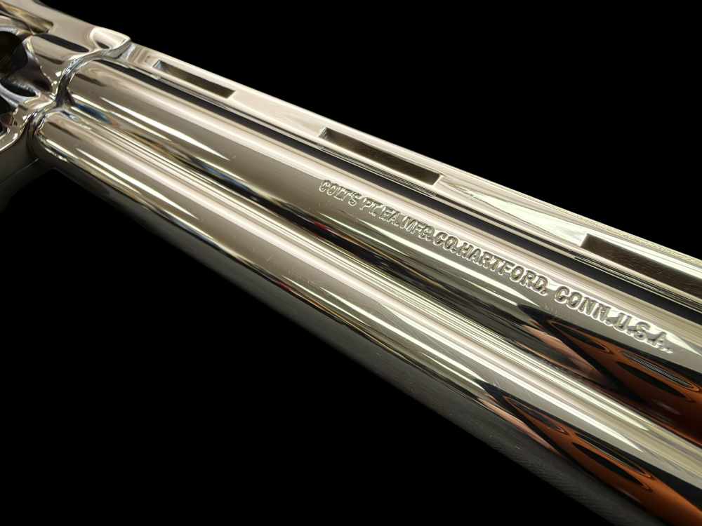 MOUTHWATERING, MUSEUM QUALITY, FACTORY NICKEL COLT PYTHON 8” OG BOX, PAPERS-img-76