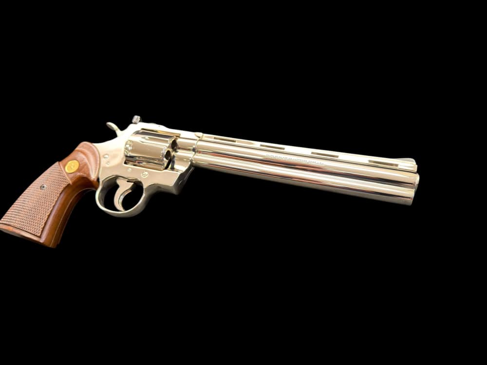 MOUTHWATERING, MUSEUM QUALITY, FACTORY NICKEL COLT PYTHON 8” OG BOX, PAPERS-img-64