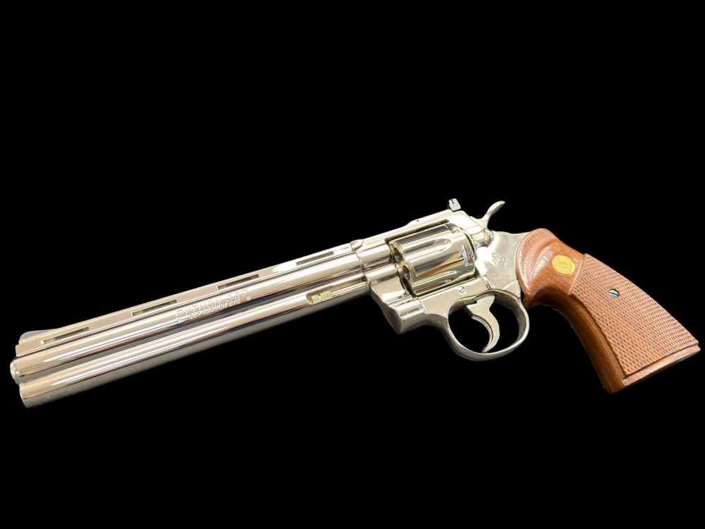 MOUTHWATERING, MUSEUM QUALITY, FACTORY NICKEL COLT PYTHON 8” OG BOX, PAPERS-img-17