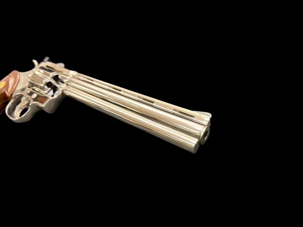 MOUTHWATERING, MUSEUM QUALITY, FACTORY NICKEL COLT PYTHON 8” OG BOX, PAPERS-img-66