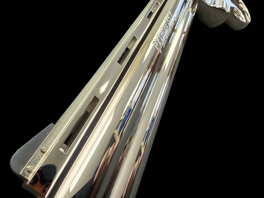 MOUTHWATERING, MUSEUM QUALITY, FACTORY NICKEL COLT PYTHON 8” OG BOX, PAPERS-img-20