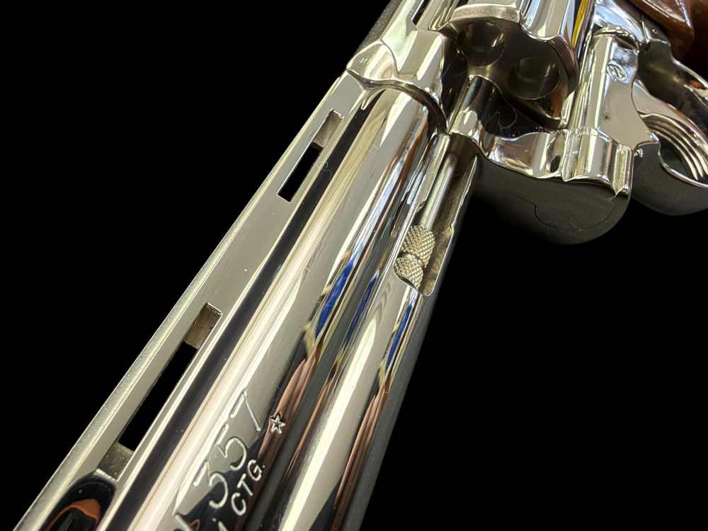 MOUTHWATERING, MUSEUM QUALITY, FACTORY NICKEL COLT PYTHON 8” OG BOX, PAPERS-img-26