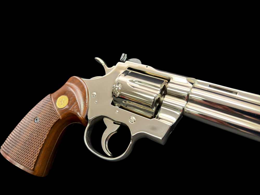 MOUTHWATERING, MUSEUM QUALITY, FACTORY NICKEL COLT PYTHON 8” OG BOX, PAPERS-img-84