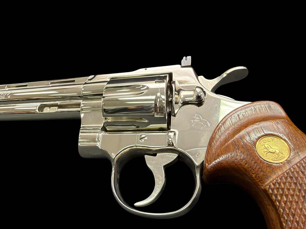 MOUTHWATERING, MUSEUM QUALITY, FACTORY NICKEL COLT PYTHON 8” OG BOX, PAPERS-img-38