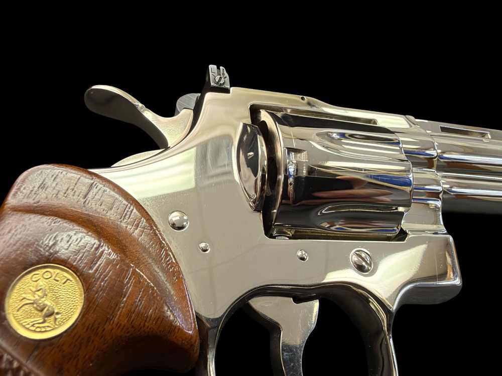 MOUTHWATERING, MUSEUM QUALITY, FACTORY NICKEL COLT PYTHON 8” OG BOX, PAPERS-img-89