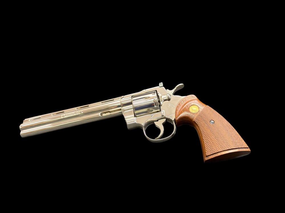 MOUTHWATERING, MUSEUM QUALITY, FACTORY NICKEL COLT PYTHON 8” OG BOX, PAPERS-img-12