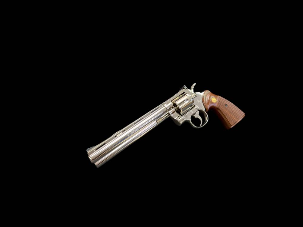 MOUTHWATERING, MUSEUM QUALITY, FACTORY NICKEL COLT PYTHON 8” OG BOX, PAPERS-img-1