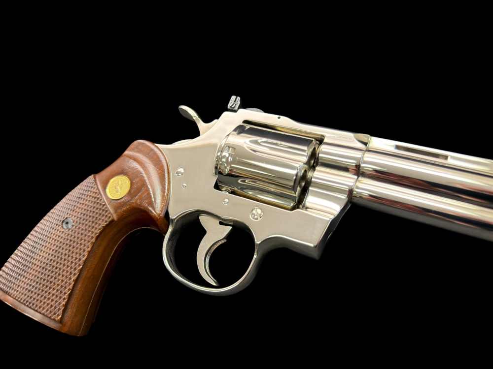 MOUTHWATERING, MUSEUM QUALITY, FACTORY NICKEL COLT PYTHON 8” OG BOX, PAPERS-img-85