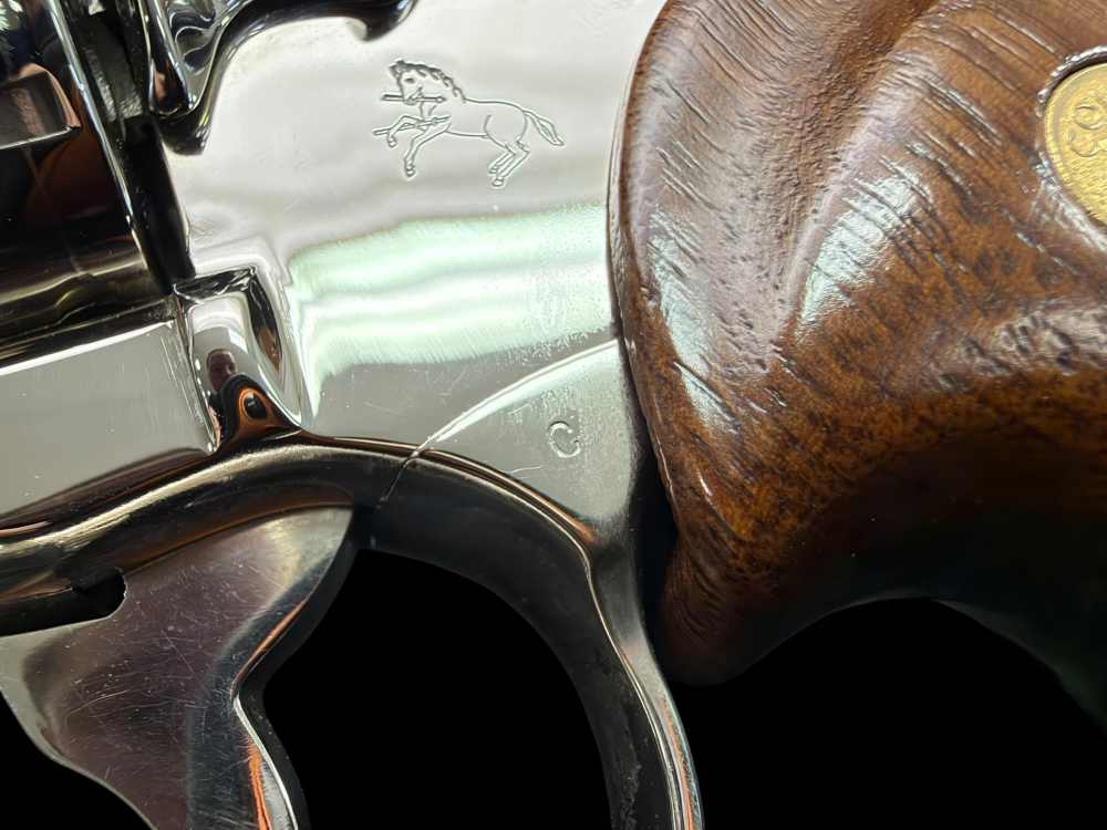 MOUTHWATERING, MUSEUM QUALITY, FACTORY NICKEL COLT PYTHON 8” OG BOX, PAPERS-img-52