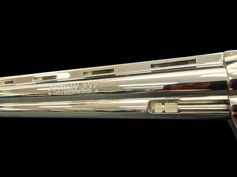 MOUTHWATERING, MUSEUM QUALITY, FACTORY NICKEL COLT PYTHON 8” OG BOX, PAPERS-img-43