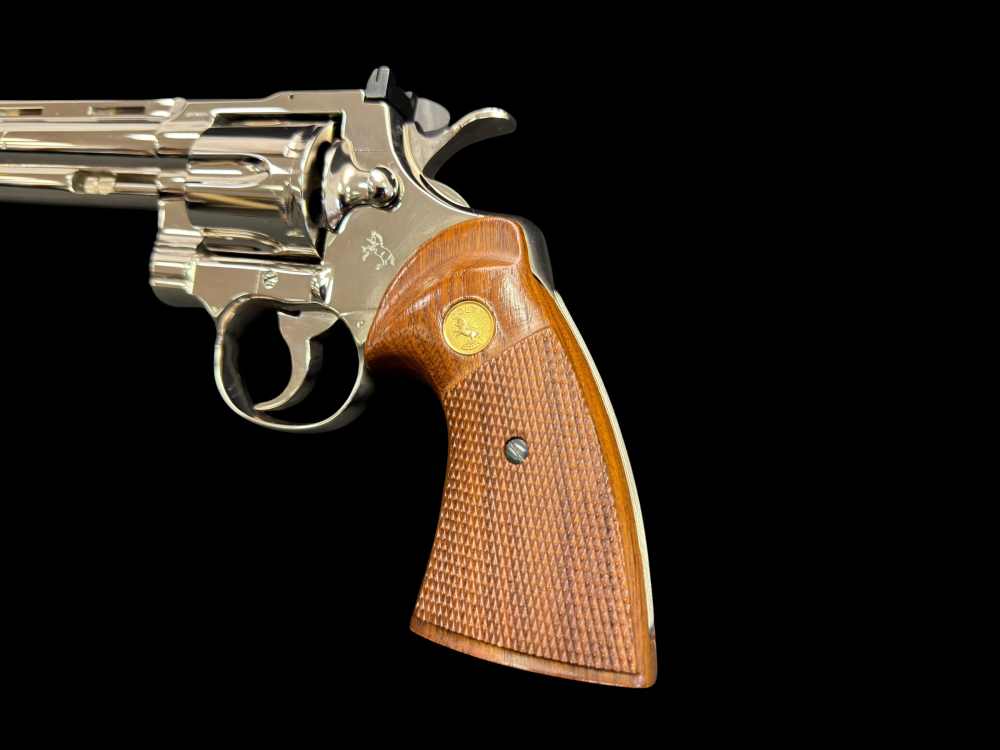 MOUTHWATERING, MUSEUM QUALITY, FACTORY NICKEL COLT PYTHON 8” OG BOX, PAPERS-img-35
