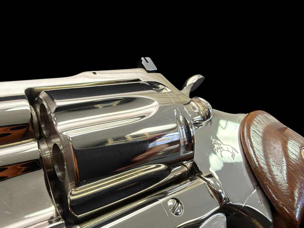 MOUTHWATERING, MUSEUM QUALITY, FACTORY NICKEL COLT PYTHON 8” OG BOX, PAPERS-img-54