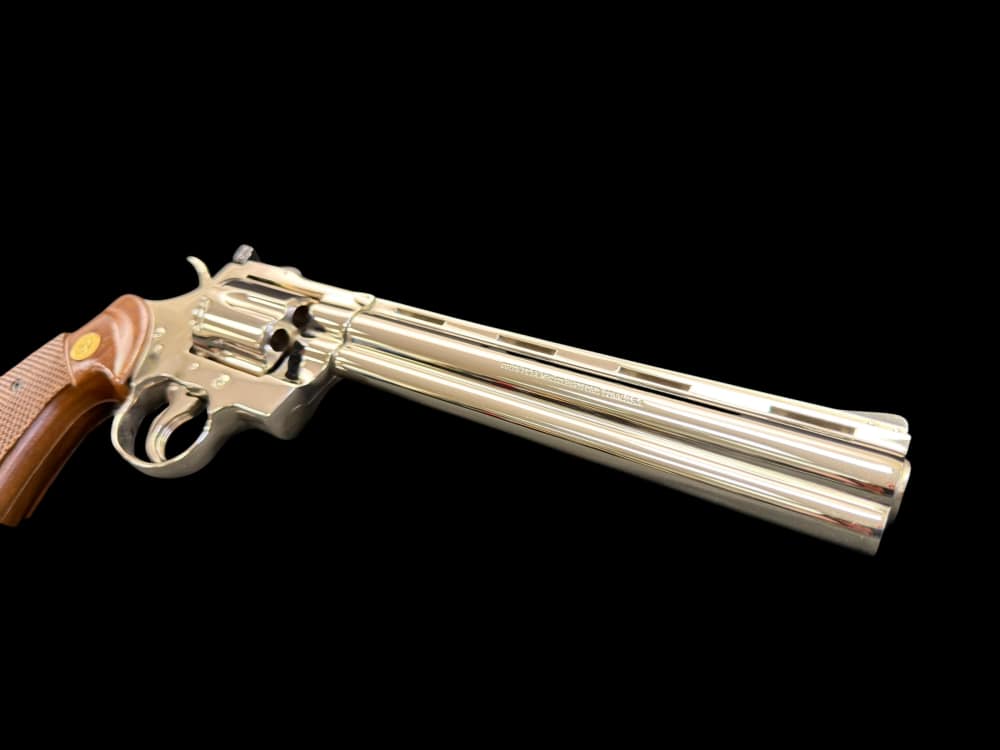 MOUTHWATERING, MUSEUM QUALITY, FACTORY NICKEL COLT PYTHON 8” OG BOX, PAPERS-img-67